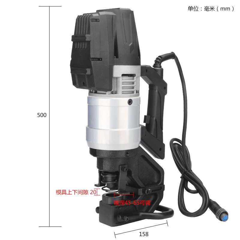手提式电动液压冲孔机无刷电机NMHP-22/32开孔器角铁铁板打孔工具