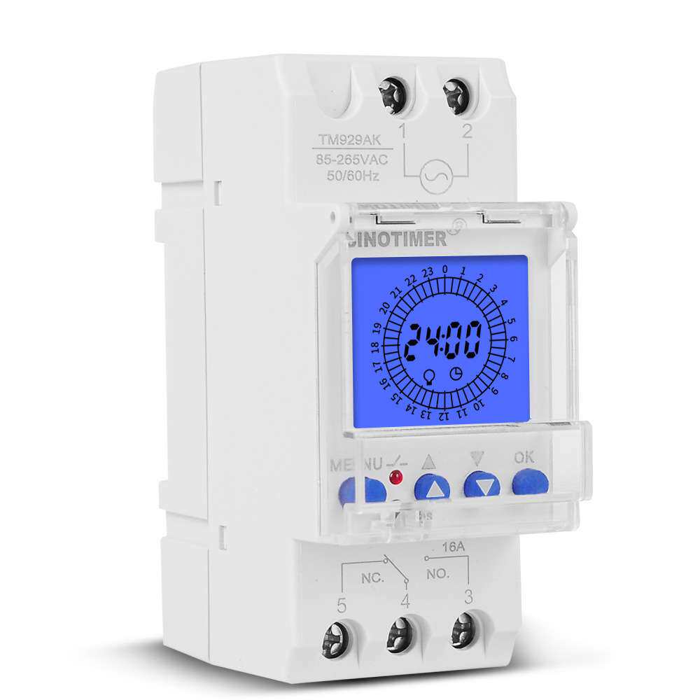 TM929AK 可更换电池24小时智能模拟定时器开关背光85-265V 16A
