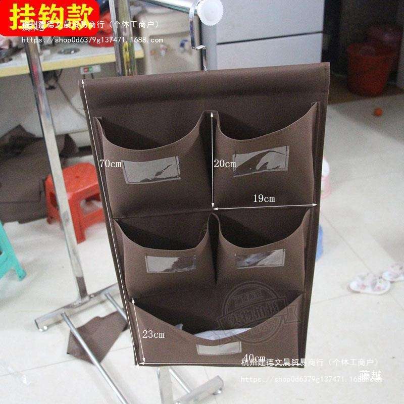 酒店客房工作车抹布袋清洁推车收纳挂袋五色毛巾分类袋帆布