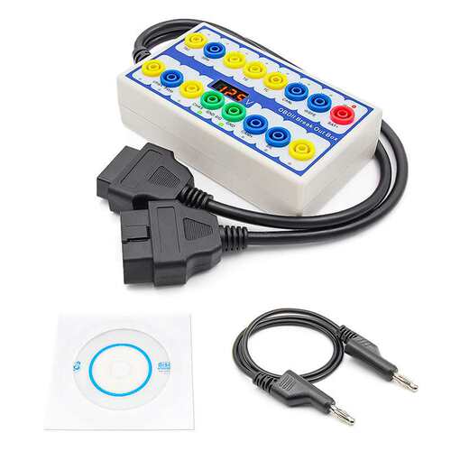 跨境OBDII Protocol Detector & Break Out Box OBD2检测器接线盒