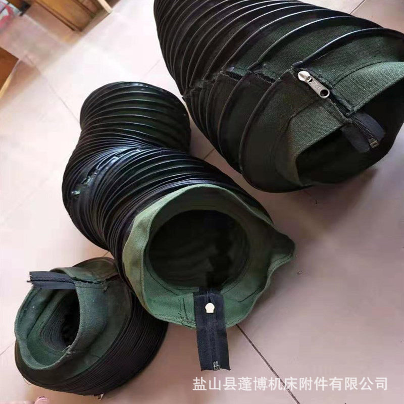 魔术帖防尘罩开口拉链式油缸防护罩耐高温帆布缝制丝杠防尘罩
