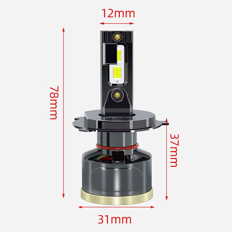 140W双铜管LED大灯H79005H4H11聚光远射头灯汽车前照灯