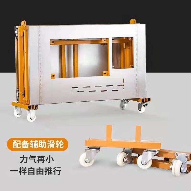 无刷家具厂木工断料锯折叠便携滑道轨升降一体子母锯斜切无尘锯台