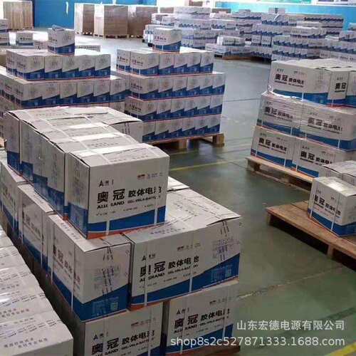奥冠蓄电池6-GFMJ-120胶体免维护12V120AH直流屏 太阳能光伏电池