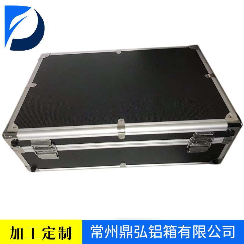 精密仪器带锁铝合金圆角仪器箱现货防水防震仪器箱便携式手提箱子