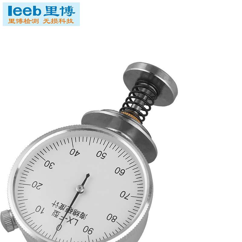里博便携式高精度邵氏硬度计LX-F海绵软泡沫硬度检测高清大径表盘