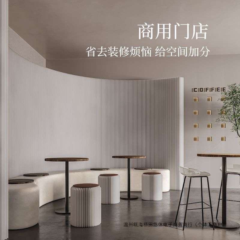 商用隔断屏风可伸缩艺术隔断墙假墙办公室折叠客厅房间风琴纸隔断