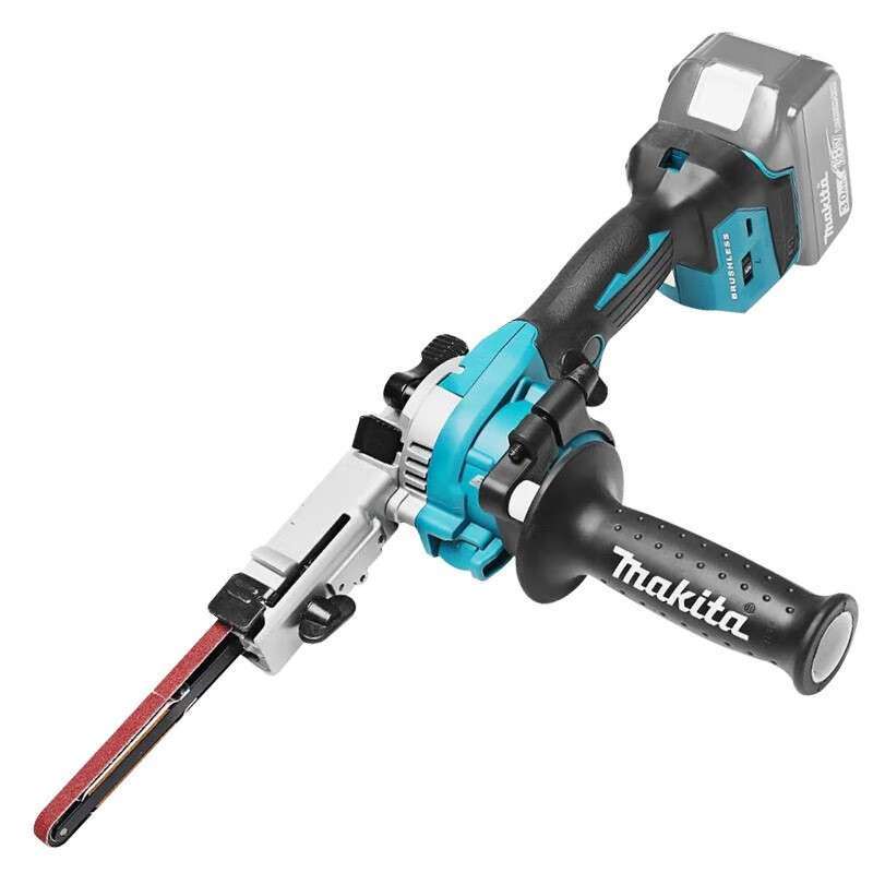 牧田（MAKITA）充电式带式砂光机打磨机砂纸机角度调整无段变速多