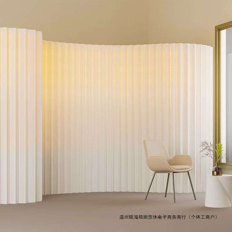 挡风屏风房间隔板隔断墙假墙折叠挡板伸缩式家用品质办公室
