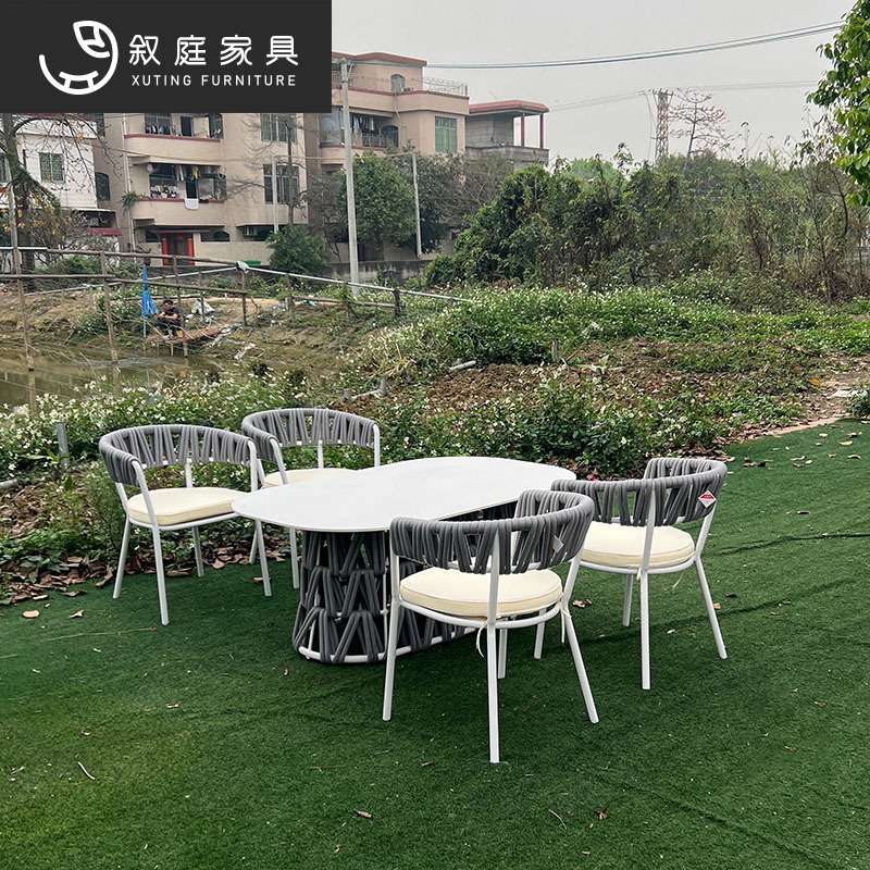 户外北欧沙发庭院花园阳台露天室外休闲时尚防水防晒藤编桌椅组合