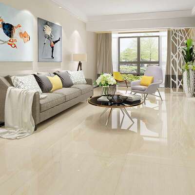 Sweden high quality beige veranda ceramic polished tiles