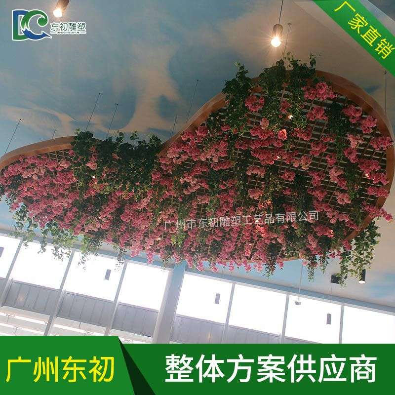 商场大楼室外植物墙装饰 人造假草坪绿植墙面配材 绿化墙挂饰