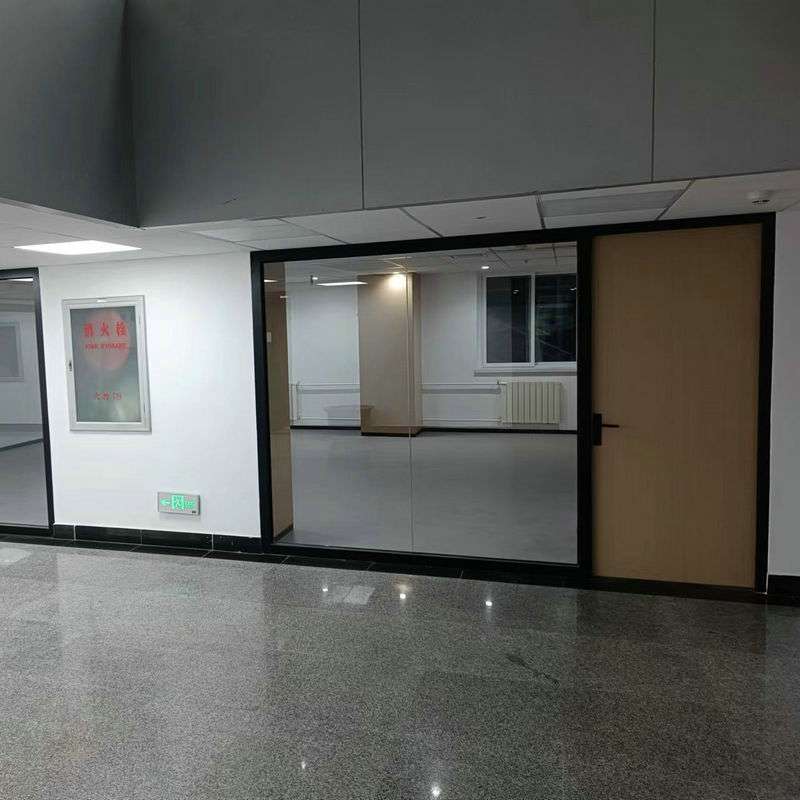 简约现代办公客厅装修玻璃隔断墙隔音高隔断 铝合金钢化玻璃隔断