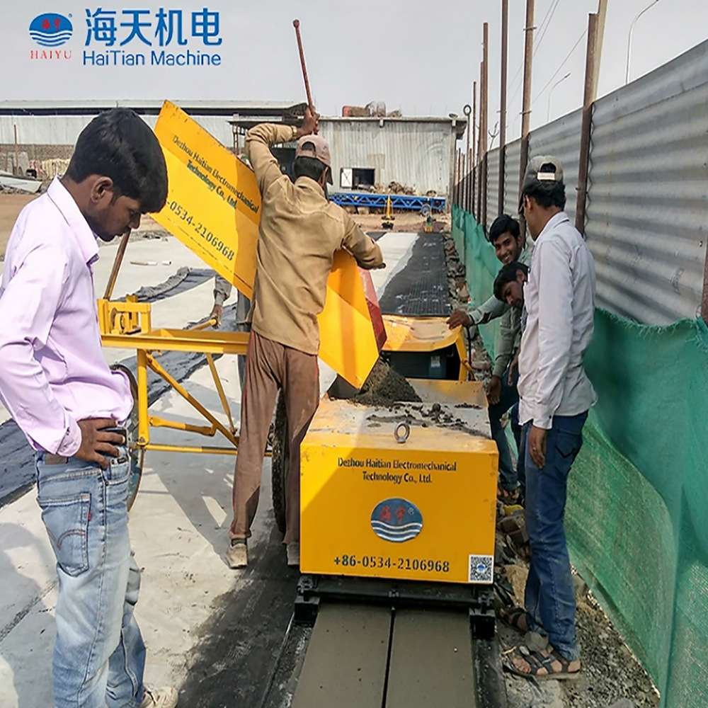 过木过梁成型机单双排过木梁推挤机水泥预制空心成型围墙立柱机