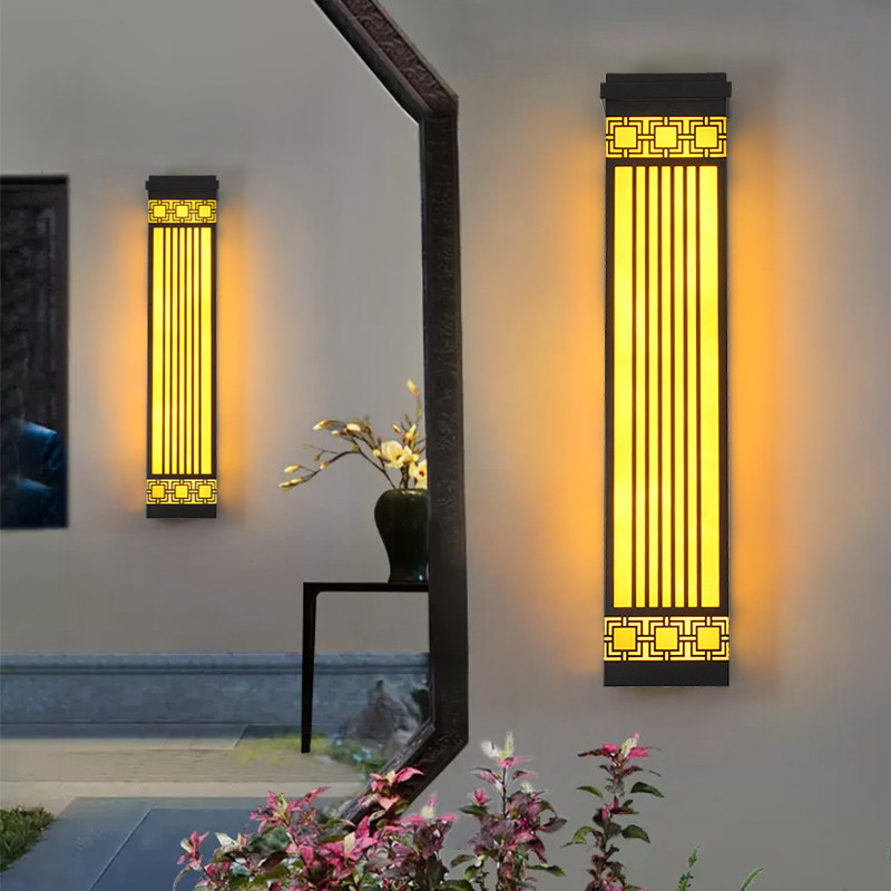 户外壁灯中式led防水定制外墙酒店别墅庭院灯室外景观工程门柱灯