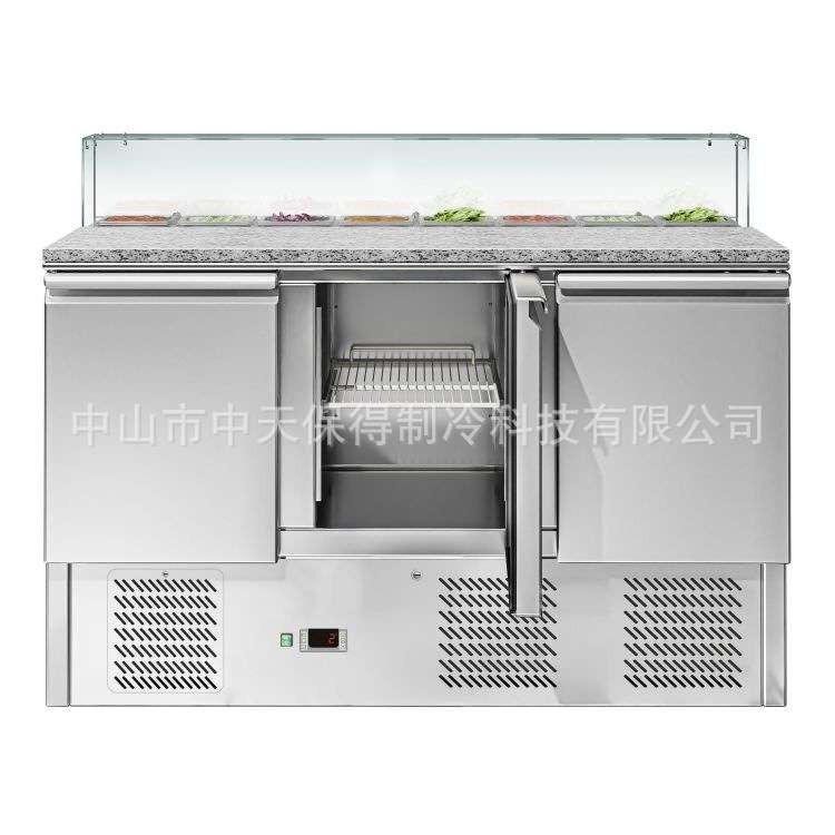 欧款冰箱冷藏沙拉台披萨撒料奶茶工作台麻辣烫火锅操作台