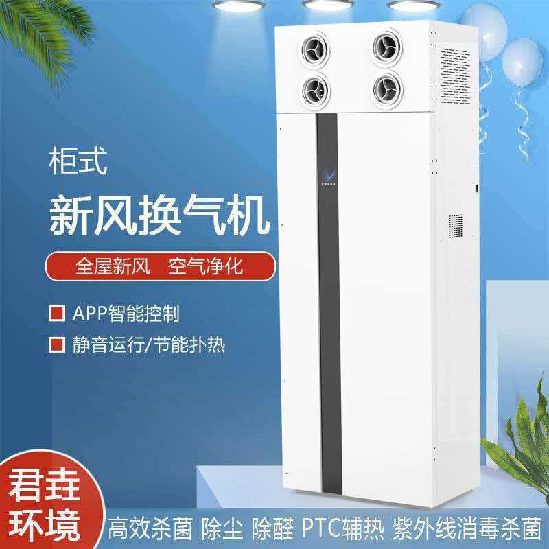 全热交换净化新风机柜式安装家用双重过滤全屋净化系统柜式新风机