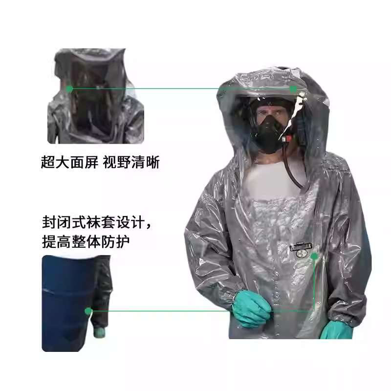 雷克兰 CT3S450G 凯麦斯3呼吸器内置式防护服带手套封闭式袜套