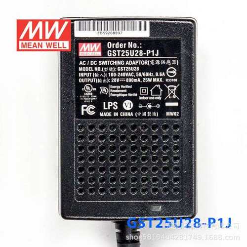 GST36U明纬P1J电源供应器U05/U09/U12/U24/U48 36W 5V9V GS