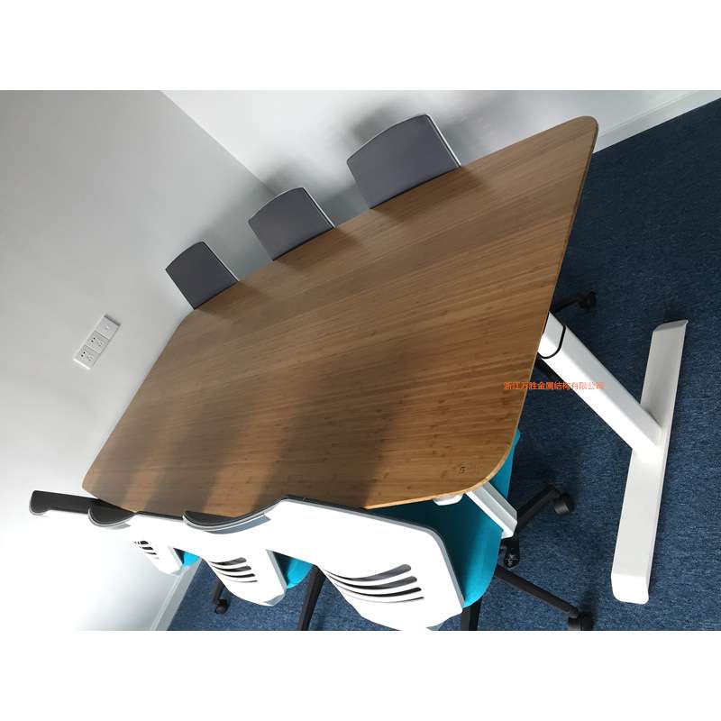 180°三腿直形电动升降桌大尺寸三电机办公会议桌架餐桌茶几桌