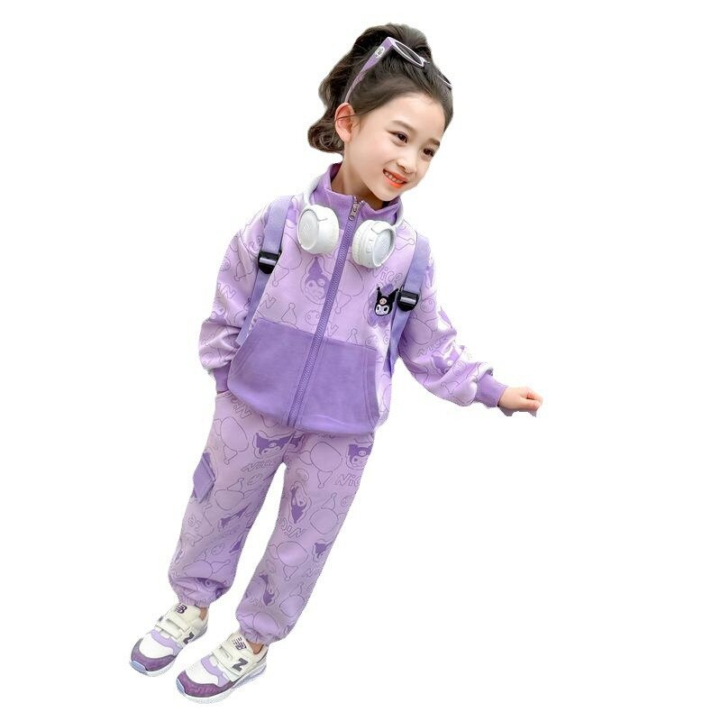 女童春秋运动两件套洋气时髦套装