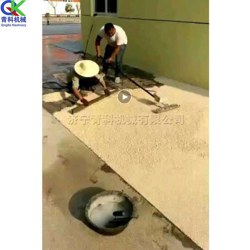 跑道摊铺电滚轴 橡胶颗粒跑道摊铺工具 手拉式电动摊铺机供应