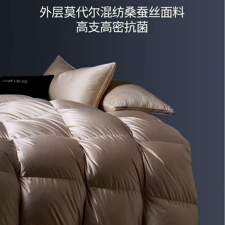 塞纳河冬夜丨2025新款奢品顶峰5A大朵白鹅羽绒被95白鹅绒加厚冬被