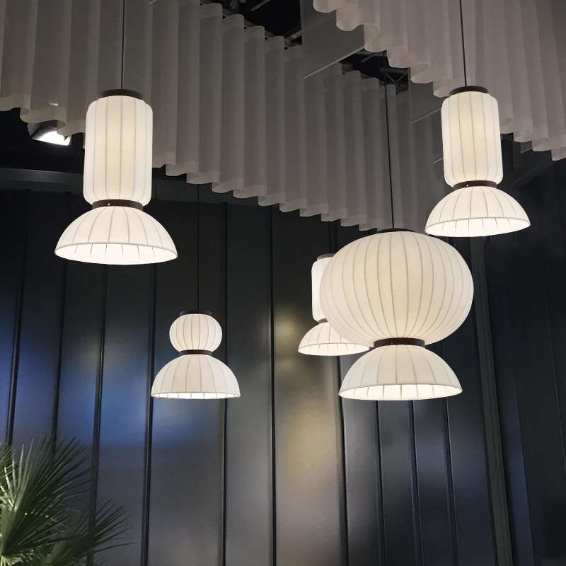 餐厅火锅店布艺吊灯西餐厅茶楼饭店毛毡罩灯设计工程出口灯具