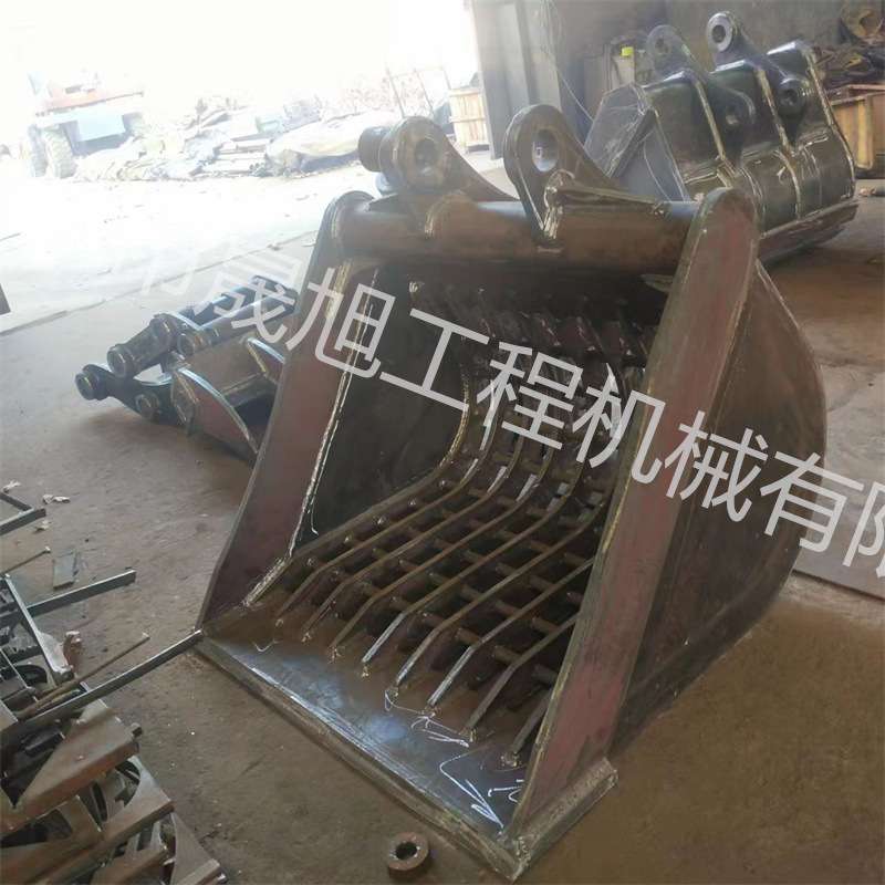 网格斗徐工255挖机挖斗筛斗 筛砖头筛砂石物料筛分斗漏斗