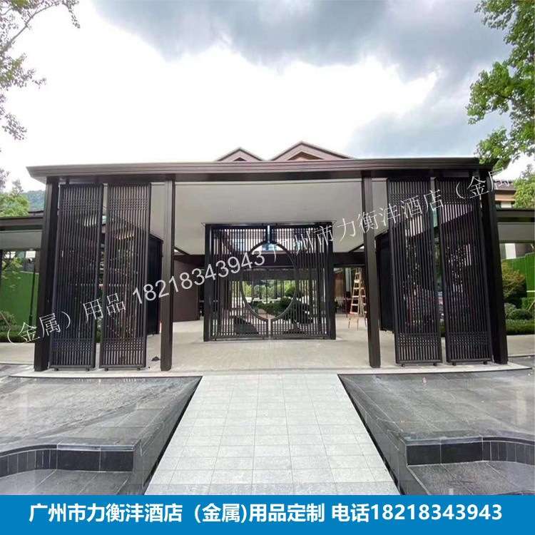 酒店大堂不锈钢屏风隔断玄关DING做厂家价格实惠酒吧金属间隔