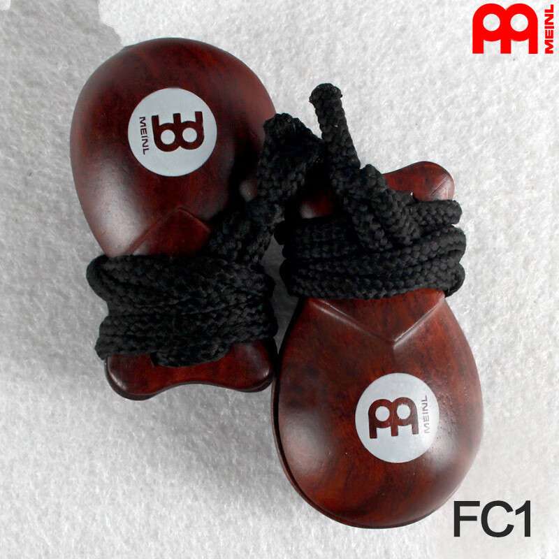 MEINL麦尔小号响板FC1卡宏鼓木质乐器配件大号响棒FC2栓绳 FC1小