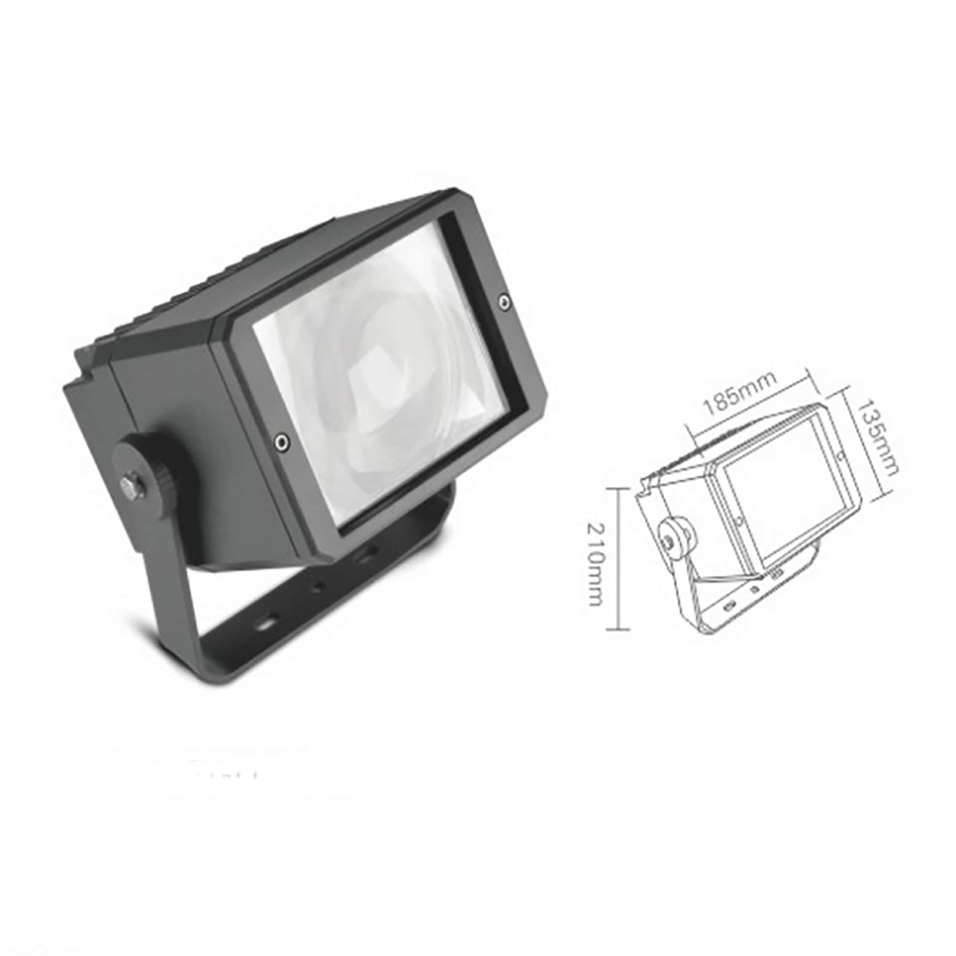 新款私模led方形投光灯30W50W100W户外防水射程远RGBW一束光投射