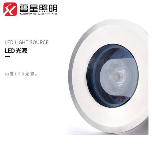 低压1W圆形小地埋灯42mm嵌入式304不锈钢潜水灯户外防水IP68led