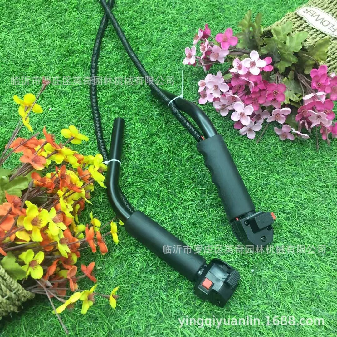 割草机手把割灌机左右手把侧挂割草机手把割草机配件厂家直销手把