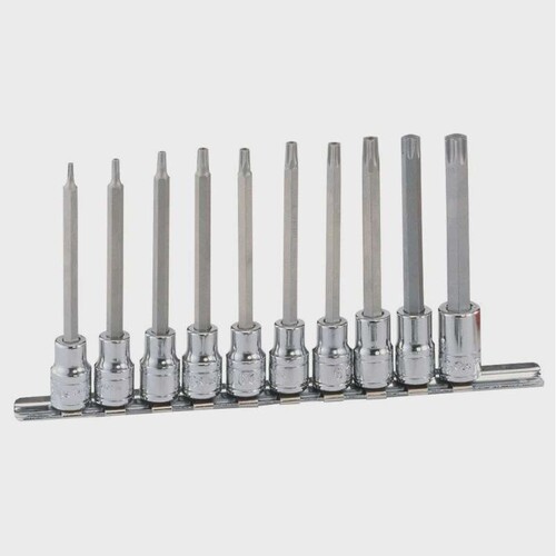 Genius天赋 3/8″10mm系列10件套内星形旋具套筒组BS-310TL