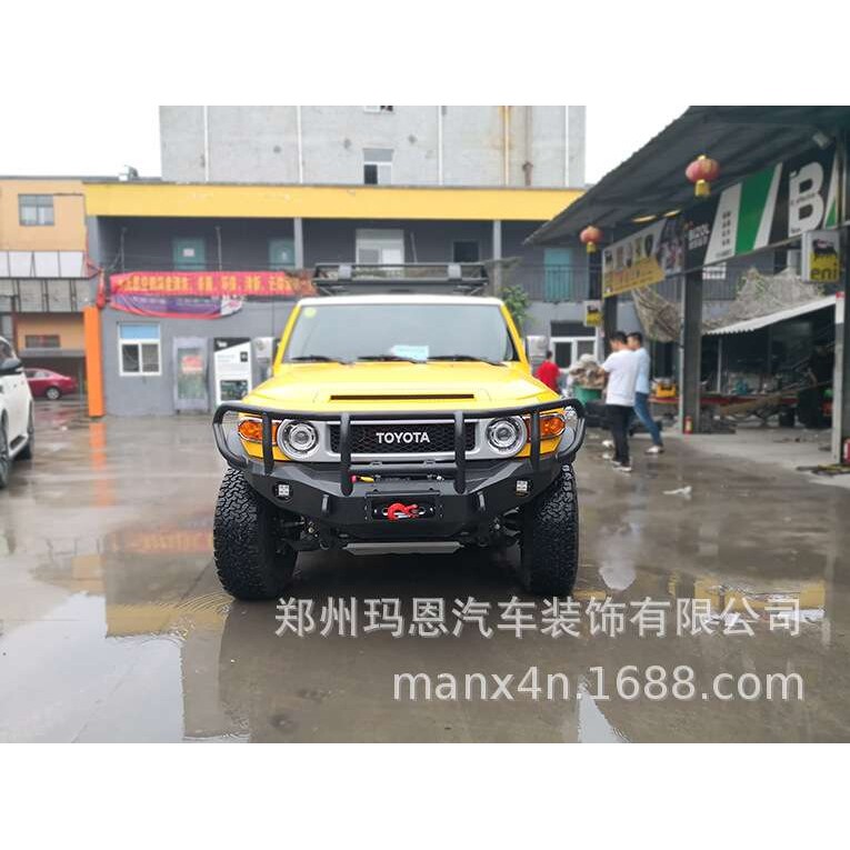 FJ酷路泽竞技前杠 改装前杠 泵霸前杠 护灯前杠