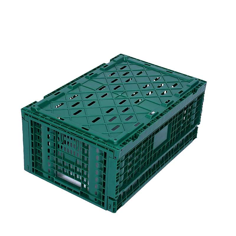 600-260农业物流海南香蕉果蔬折叠式拍拍筐超市货架堆头周转箩筐