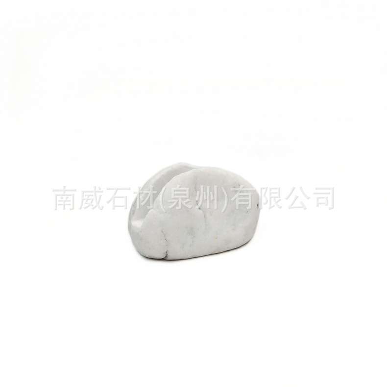 简约天然大理石名片架桌面几何造型卡片展示座镜子座标价牌底座