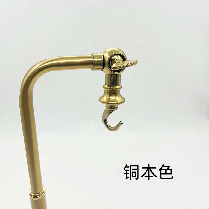 铁艺铜色弯管茶台灯架台灯重熏木头底座灯饰灯具配件