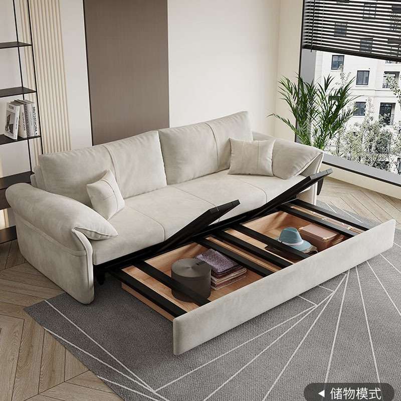 大象耳朵单人双人储物沙发两用折叠小户型客厅多功能沙发床乳胶款