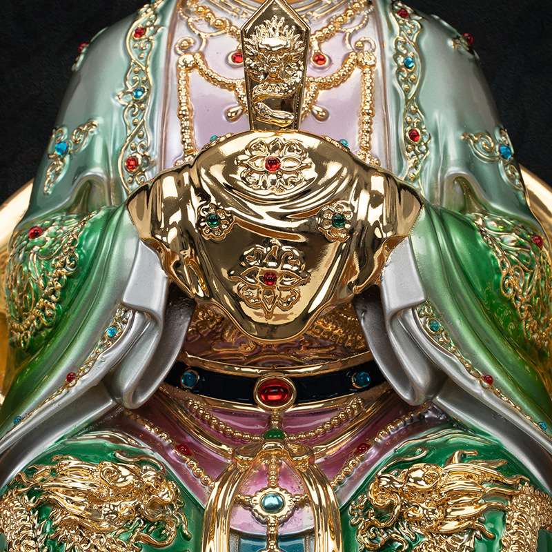 铜鎏金泰山奶奶像体碧霞元君雕像泰山娘娘泰山老母神像客厅摆件