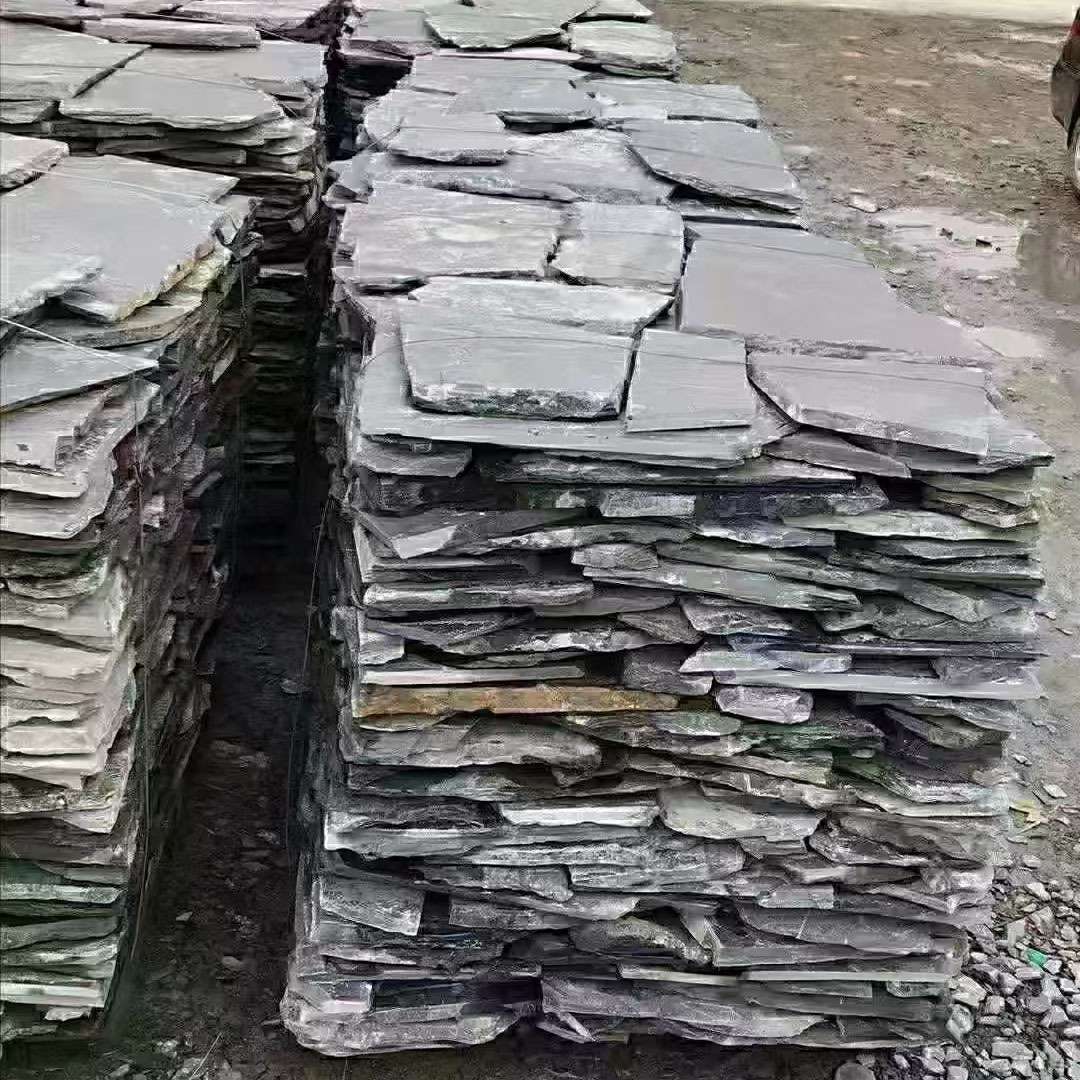 天然青石板文化石园林铺路石材，别墅庭院装饰专用