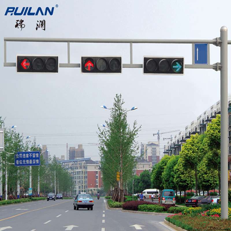 道路交通信号灯 多功能综合杆 标志牌 监控杆 一体指示灯防水