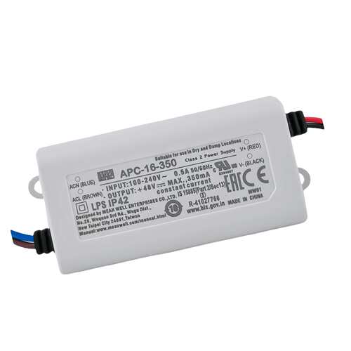 明纬LED电源 APC-16-350  16.8W LED恒流开关照明电源