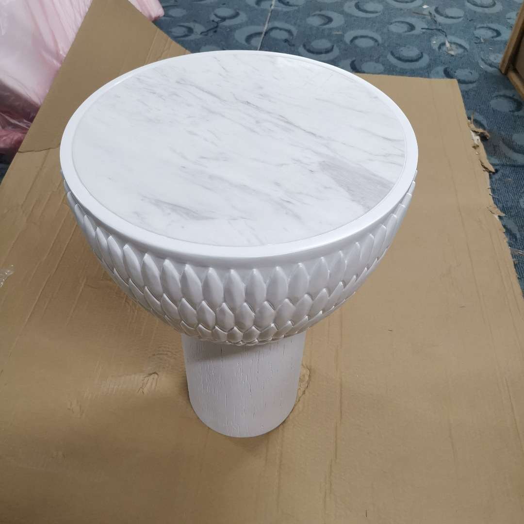 轻奢意式十八纸风琴式花束创意折叠茶几艺术商务圆形桌角几