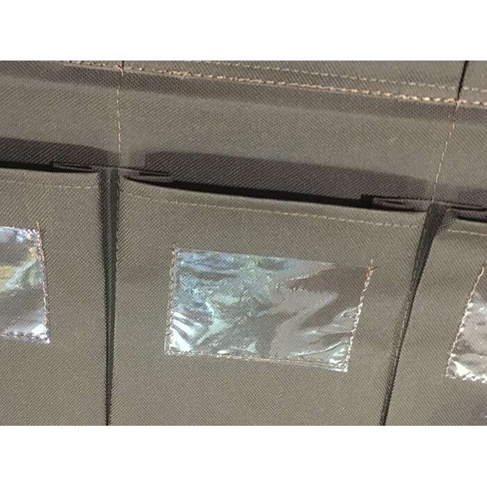 新款八口咖啡色抹布袋防水加厚毛巾工具区分袋酒店客房工作车挂袋