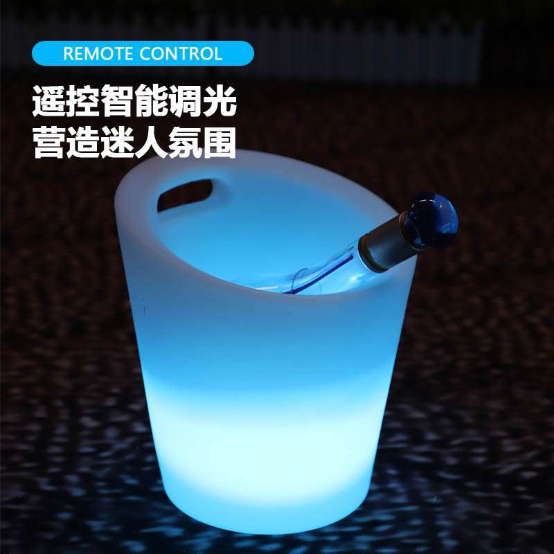 LED 发光冰酒桶酒吧红酒酒座KTV 啤酒框冰块香槟桶酒托盘创意酒架