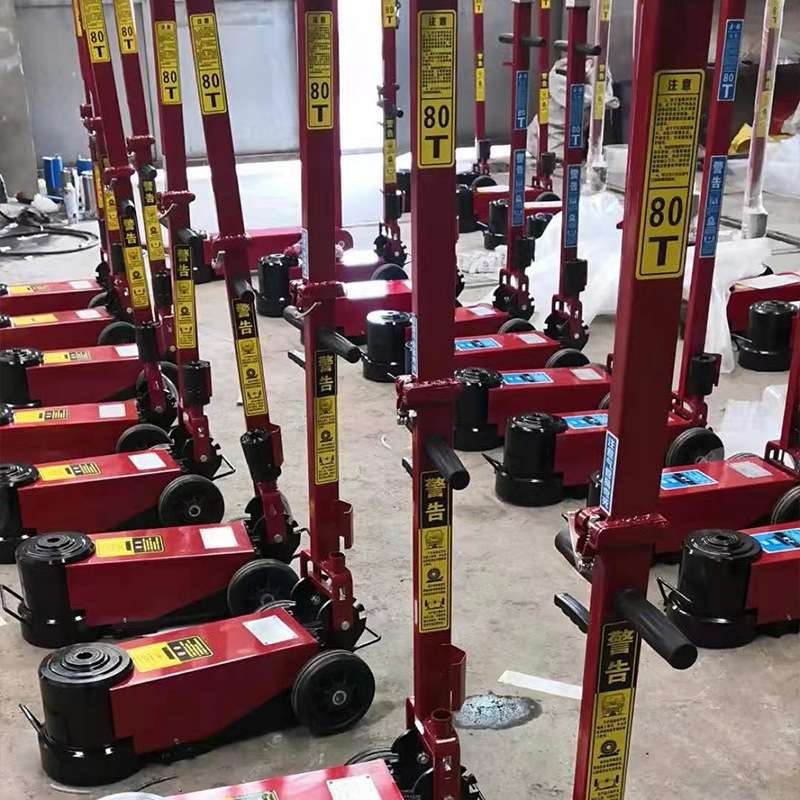 气动千斤顶货车卡车80t100T120t150吨汽修折叠液压卧式千斤顶