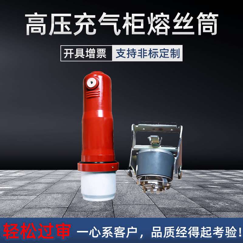 10KV高压开关充气柜欧式熔丝筒630A箱变配件成套熔断器侧扩母联器