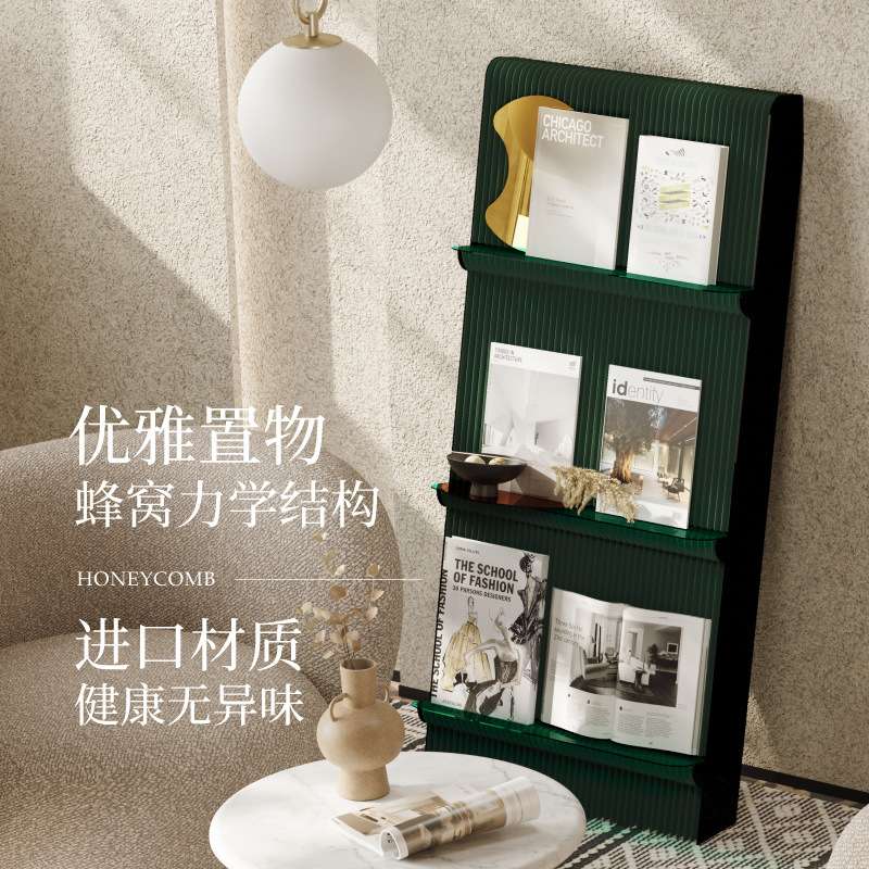 十八纸靠墙书架置物架可折叠便携式展示架展会商场艺术创意陈列架